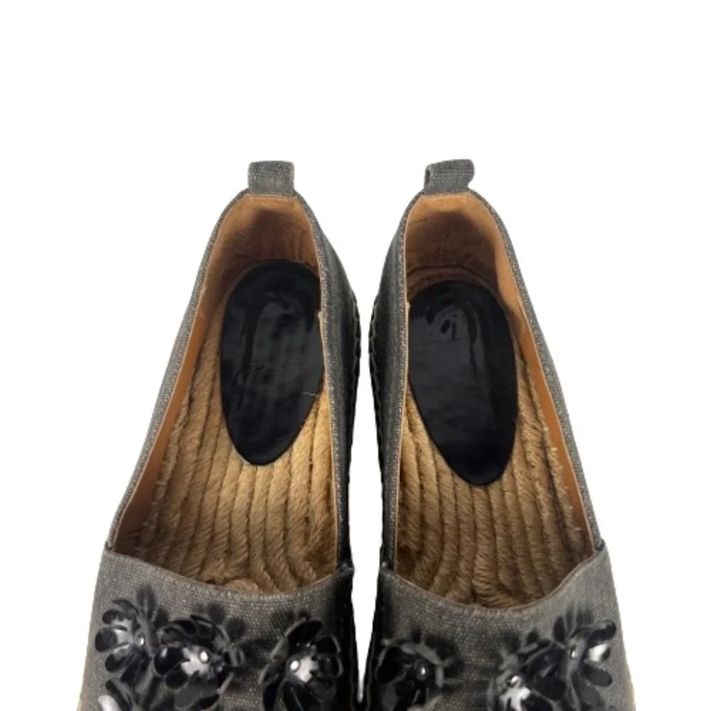 14th &‎ Union Womens Shoes Espadrille Flat Loafers 3D Flowers Bohemian Size 7.5